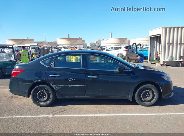 3N1AB7AP5KY331302 2019 NISSAN SENTRA Black Вид задньої частини салону