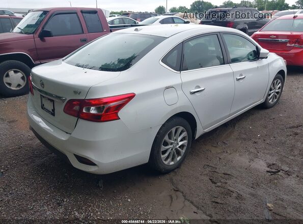 3N1AB7AP5KY333468 2019 NISSAN SENTRA White Trasero derecho