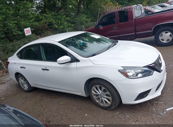 3N1AB7AP5KY333468 2019 NISSAN SENTRA White Vista interior trasera