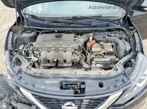 3N1AB7AP5KY335186 2019 NISSAN SENTRA Black Вид задньої частини салону