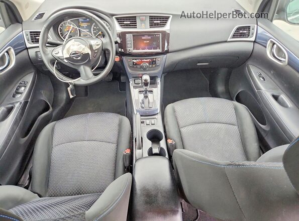 3N1AB7AP5KY343014 2019 NISSAN SENTRA Black Առջևի վահանակի տեսք