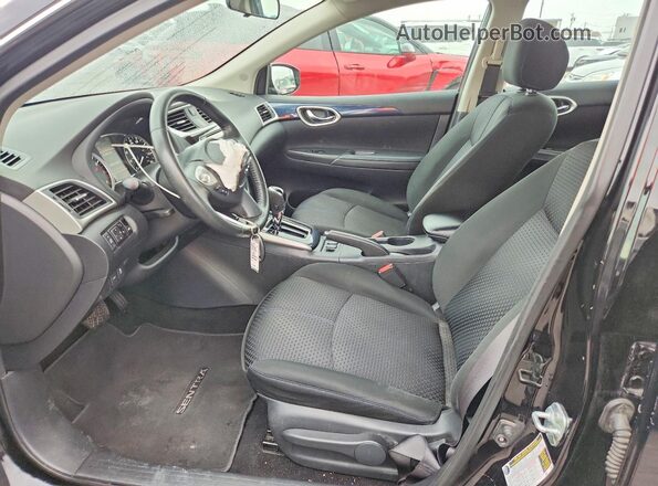 3N1AB7AP5KY343014 2019 NISSAN SENTRA Black Սալոնի դիմացի տեսք