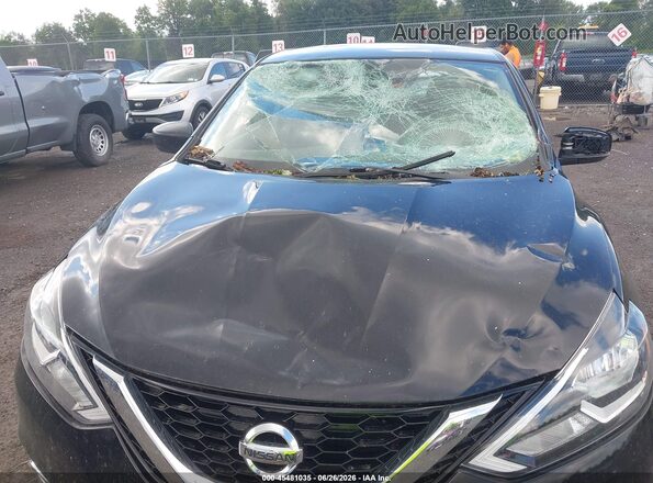 3N1AB7AP5KY355132 2019 NISSAN SENTRA Черный Вид спереди