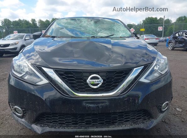 3N1AB7AP5KY355132 2019 NISSAN SENTRA Черный Вид задней части салона