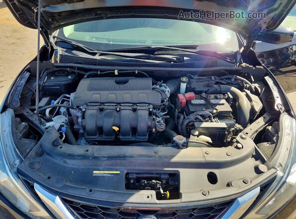 3N1AB7AP5KY356264 2019 NISSAN SENTRA Black Вид задньої частини салону