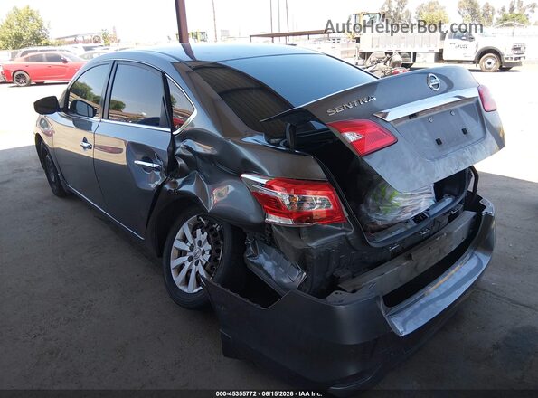 3N1AB7AP5KY381035 2019 NISSAN SENTRA Gray Trasero izquierdo