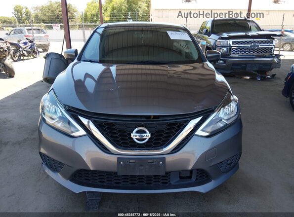 3N1AB7AP5KY381035 2019 NISSAN SENTRA Gray Vista del salpicadero