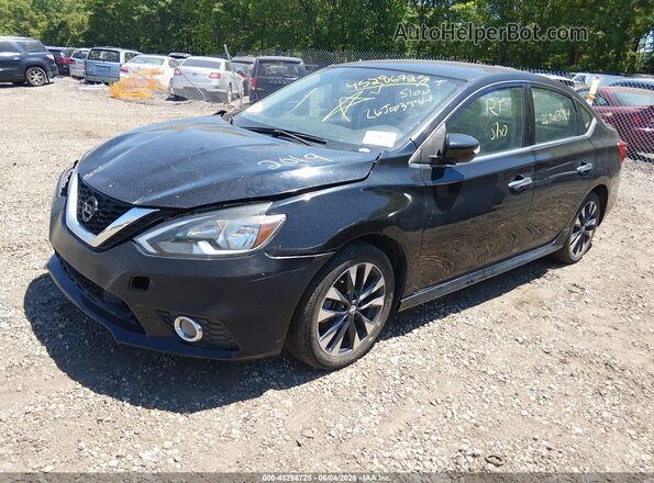 3N1AB7AP5KY388101 2019 NISSAN SENTRA Black Przód lewy