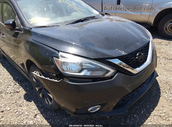 3N1AB7AP5KY388101 2019 NISSAN SENTRA Black Widok z przodu