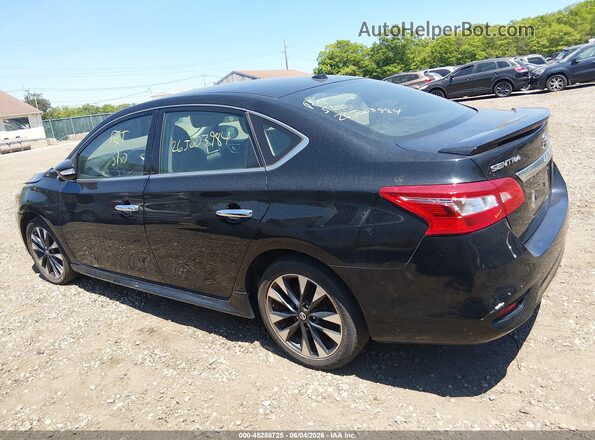 3N1AB7AP5KY388101 2019 NISSAN SENTRA Black Widok wnętrza z tyłu