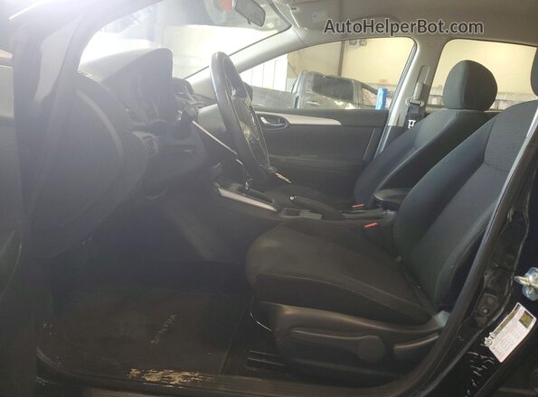 3N1AB7AP5KY397901 2019 NISSAN SENTRA Black წინა სალონის ხედი