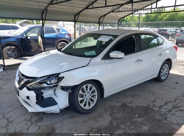 3N1AB7AP5KY400022 2019 NISSAN SENTRA White Передня ліва чверть