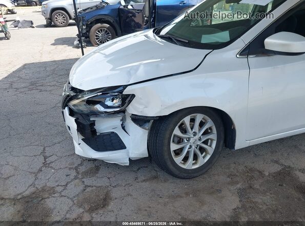3N1AB7AP5KY400022 2019 NISSAN SENTRA White Вид спереду