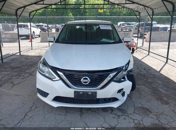 3N1AB7AP5KY400022 2019 NISSAN SENTRA White Вид щитка приладів