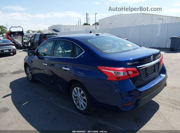 3N1AB7AP5KY415281 2019 NISSAN SENTRA Blue Задня ліва чверть