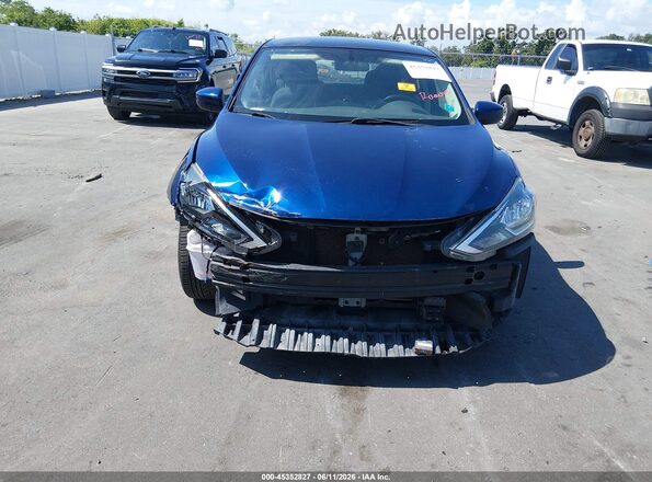 3N1AB7AP5KY415281 2019 NISSAN SENTRA Blue Вид спереду