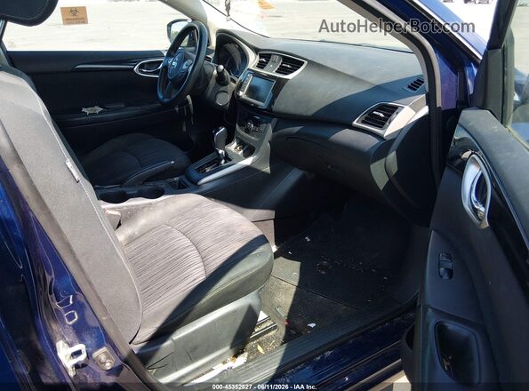 3N1AB7AP5KY415281 2019 NISSAN SENTRA Blue Вид салону спереду
