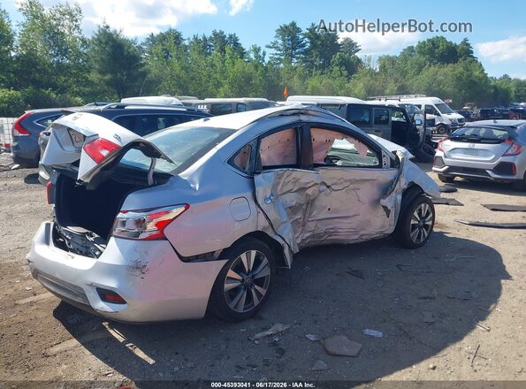 3N1AB7AP5KY427527 2019 NISSAN SENTRA Silver Rear right