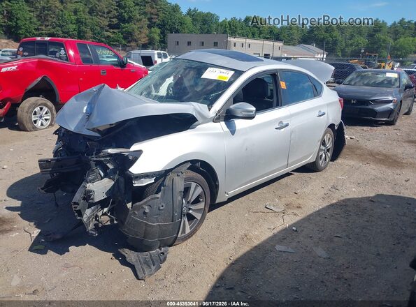 3N1AB7AP5KY427527 2019 NISSAN SENTRA Silver Front left