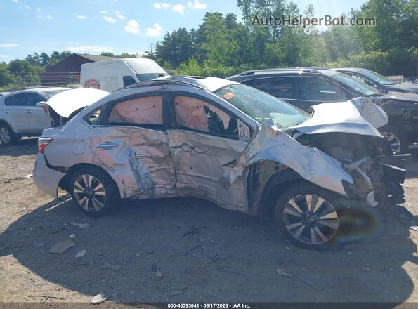 3N1AB7AP5KY427527 2019 NISSAN SENTRA Silver Instrument cluster view