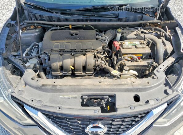 3N1AB7AP5KY432050 2019 NISSAN SENTRA Gray Widok wnętrza z tyłu