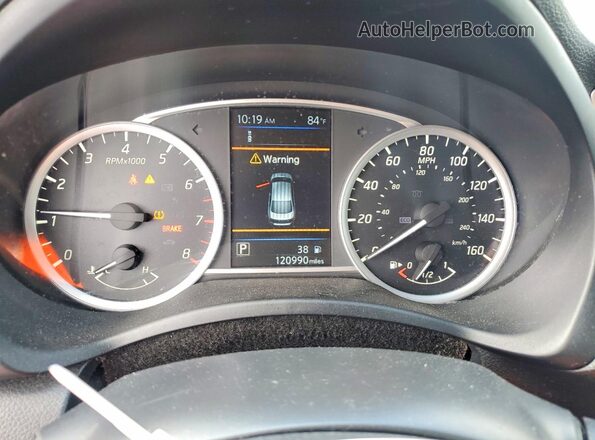 3N1AB7AP5KY432050 2019 NISSAN SENTRA Gray Widok zestawu wskaźników