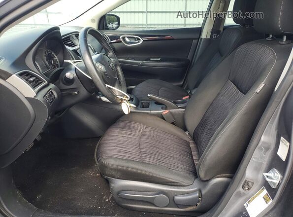 3N1AB7AP5KY432050 2019 NISSAN SENTRA Gray Widok wnętrza z przodu