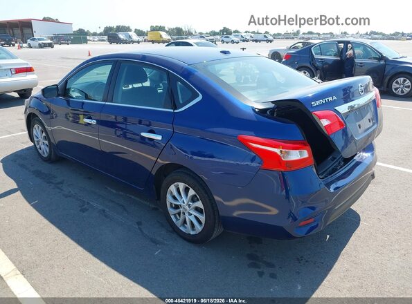 3N1AB7AP5KY437345 2019 NISSAN SENTRA Blue Հետևի ձախ