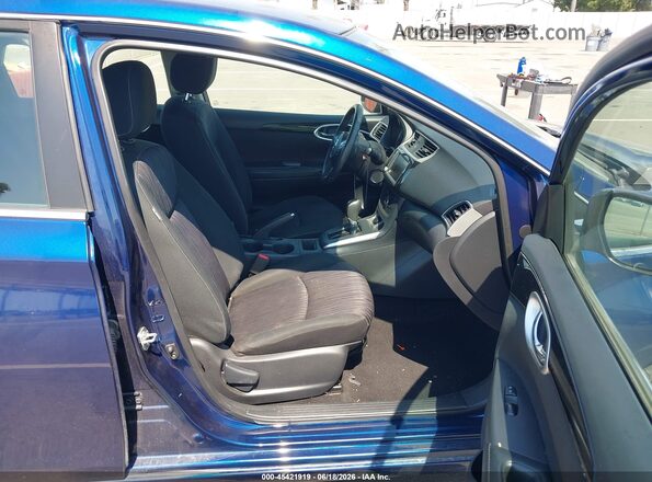 3N1AB7AP5KY437345 2019 NISSAN SENTRA Blue Սալոնի դիմացի տեսք