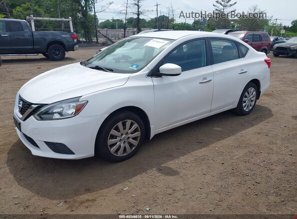 3N1AB7AP6GL644606 2016 NISSAN SENTRA Белый Передняя левая четверть