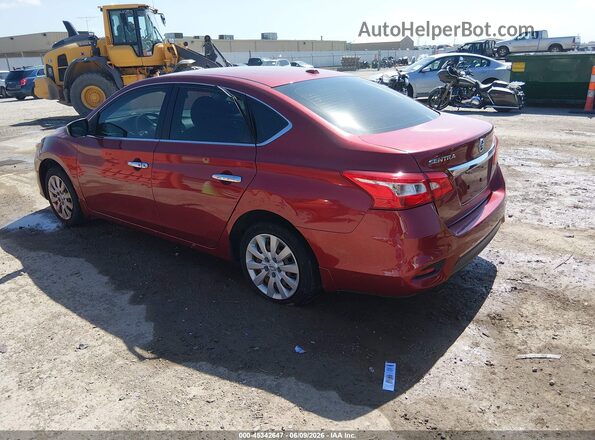 3N1AB7AP6GL653287 2016 NISSAN SENTRA Red Tył lewy