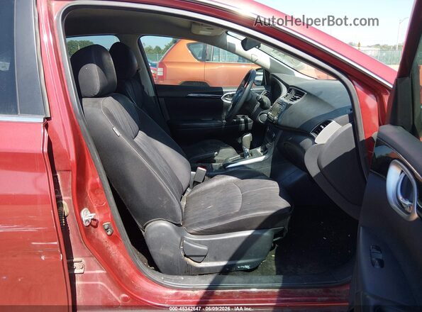 3N1AB7AP6GL653287 2016 NISSAN SENTRA Red Widok wnętrza z przodu