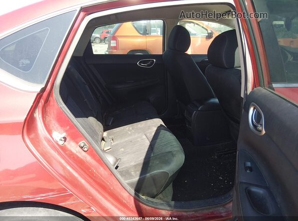 3N1AB7AP6GL653287 2016 NISSAN SENTRA Red Widok naklejki z numerem VIN