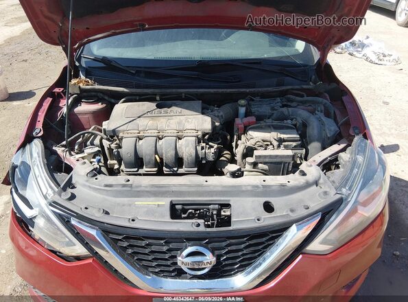 3N1AB7AP6GL653287 2016 NISSAN SENTRA Red Widok z tyłu