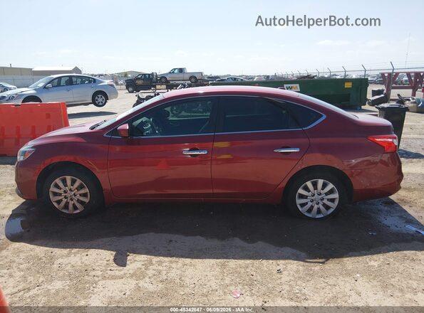 3N1AB7AP6GL653287 2016 NISSAN SENTRA Red Widok wnętrza 360 stopni