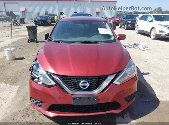 3N1AB7AP6GL653287 2016 NISSAN SENTRA Red Widok zestawu wskaźników