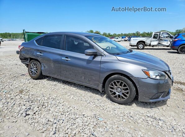 3N1AB7AP6GL659137 2016 NISSAN SENTRA Gray Delantero derecho