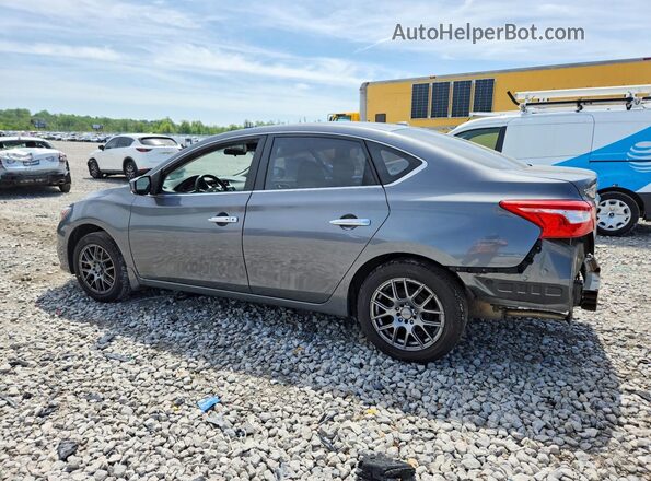 3N1AB7AP6GL659137 2016 NISSAN SENTRA Gray Trasero izquierdo
