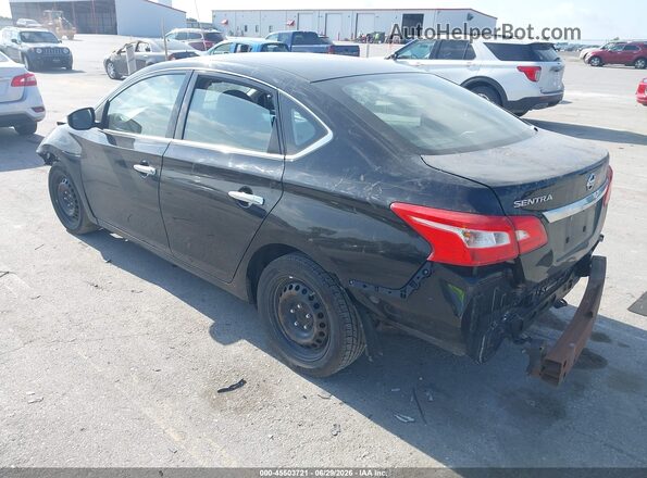 3N1AB7AP6GY217171 2016 NISSAN SENTRA Black Rear left