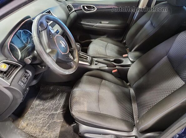3N1AB7AP6GY257914 2016 NISSAN SENTRA Синий Вид салона спереди