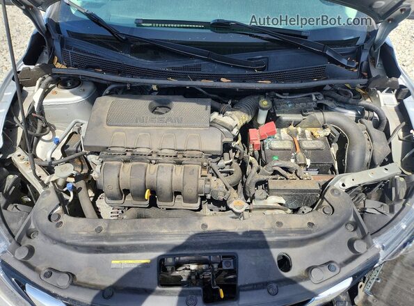 3N1AB7AP6GY267584 2016 NISSAN SENTRA Silver Widok wnętrza z tyłu