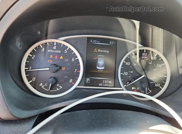 3N1AB7AP6GY272784 2016 NISSAN SENTRA Blue Вид щитка приладів