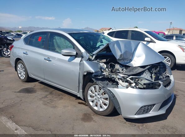 3N1AB7AP6GY282649 2016 NISSAN SENTRA Silver Front view