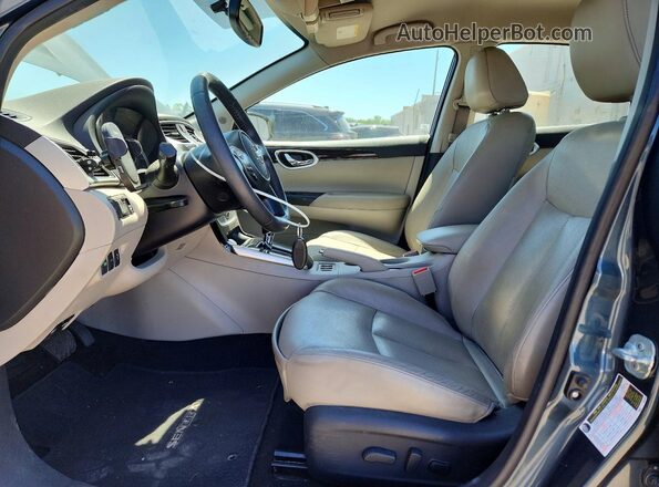 3N1AB7AP6GY302303 2016 NISSAN SENTRA Gray Вид салону спереду