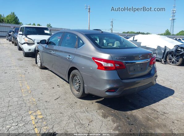 3N1AB7AP6HY231332 2017 NISSAN SENTRA Серый Задняя левая четверть
