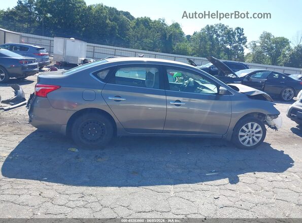 3N1AB7AP6HY231332 2017 NISSAN SENTRA Серый Вид задней части салона