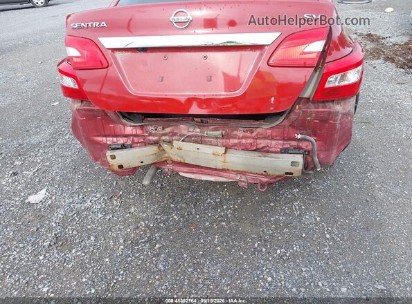 3N1AB7AP6HY240466 2017 NISSAN SENTRA Red უკანა სალონის ხედი