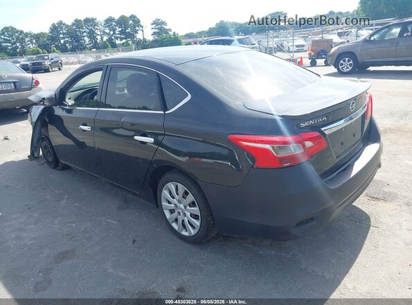 3N1AB7AP6HY242654 2017 NISSAN SENTRA Черный Задняя левая четверть