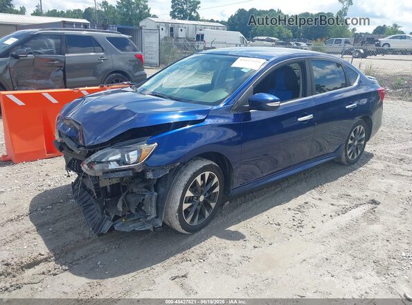 3N1AB7AP6HY259955 2017 NISSAN SENTRA Синий Передняя левая четверть
