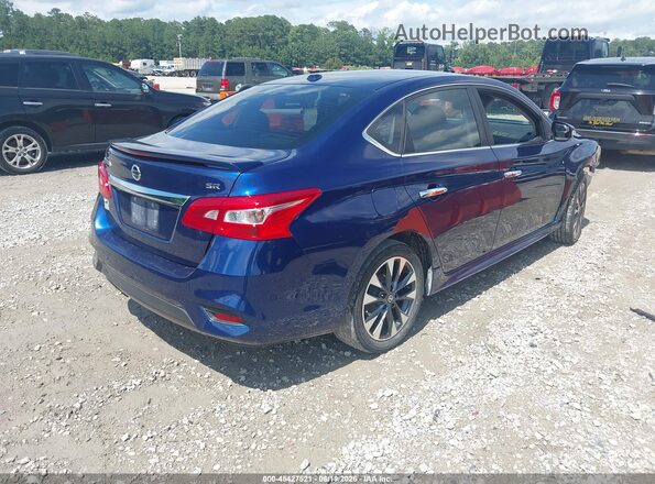 3N1AB7AP6HY259955 2017 NISSAN SENTRA Синий Задняя правая четверть